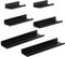 EUGAD Wandregal 6er Set, Hängeregal aus Metall, Schweberegal, Regal für Wand, Bilderleiste für Bilder Fotorahmen und Büchers, schwebendes Regal für Wohnzimmer Küche, schwarz