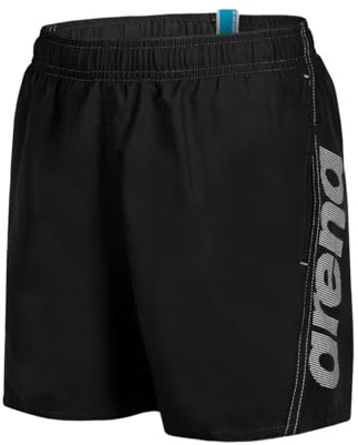 Arena Jungen Fundamentals Logo Jr Boxer Swim Trunks, Black-White, 152 EU