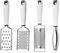 Cheese Grater, Lemon Zester, 4 Pieces, for All Kinds of Cheese, Lemons, Chocolate, Fruits and Vegetables, Fish Scale Remover, Multi-Purpose Grater Set, Made of 304 Stainless Steel