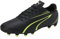PUMA Herren Vitoria Fg/Ag Fußballschuh, Black Electric Lime, 43 EU