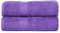 Ample Decor 100% Cotton Bath Towels for Bathroom 137 CM X 76 CM 600 GSM Soft Absorbent - 2pcs Purple