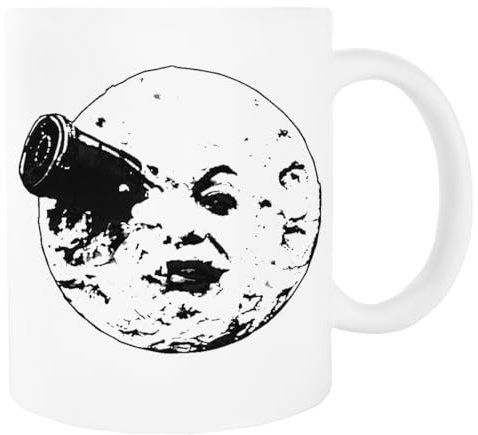 Un Viaje A La Luna Blanca Taza De Cerámica Para Beber