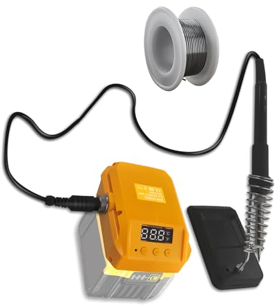 Portatile Cordless Saldatore Stazione Strumento per Dewalt 18/20V Batteria Calibrazione Supporto per Fai da Te, Riparazione di Elettrodomestici