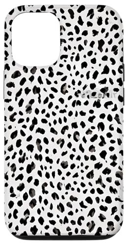 iPhone 13 Leopard Cheetah Black White Print Case
