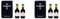 Luxury W. & J. Graham's Fine Tawny & Ruby Port Tasting Set - 2 x 5cl Miniature Gift Tin (Pack of 2)