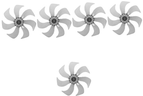 PRETYZOOM 5 Piezas 7 aspa del ventilador de piso aspas de repuesto del ventilador es domésticos vara de mesa mesa aspas de de piso de 14 pulgadas