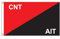 Stormflag Bandera de la MILICIA CONFEDERAL DE LA CNT-AIT 3x5ft/ 90x150cm poliéster 90g, de metal costura doble con ojal