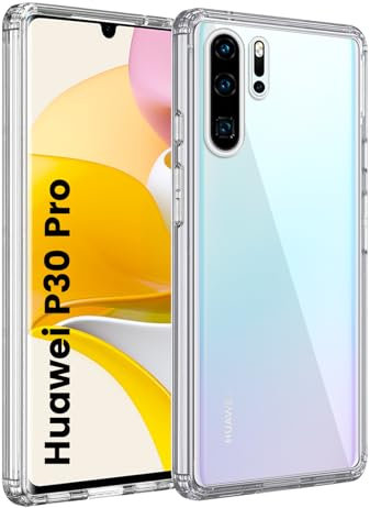 HuwaiH Handyhülle für Huawei p30 pro Hülle, Antikratzer, Anti-Schock, Anti-Rutsch Schutzhülle, Unterstützt kabelloses Laden, Nicht Vergilben Anti-Fingerabdruck Hülle für p30 pro(Transparente)