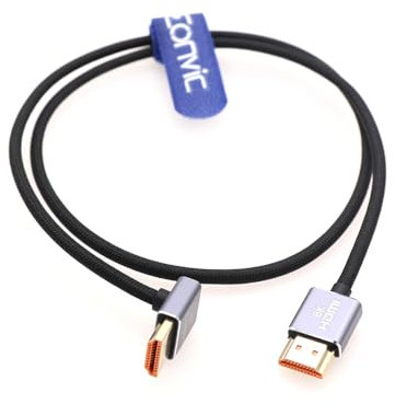 Eonvic 8K High Speed 2.1 HDMI to HDMI Braided 60Hz 48Gbps Cable for Sony A7S3 Z CAM E2 F6 S6 Canon C300 Mark III Camera Panasonic GH5 GH5S G9 Atomos Ninja V Portkeys BM5 Monitor