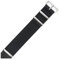 BGFFDSZ Kompatibel mit Dw Seiko Omega Tissot Quick-Speed ​​Nylon-Armband Herren Damen Edelstahl Nadel Eimer Canvas 18 20 22 mm Uhrenarmband(Black,18mm)