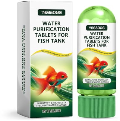 1 35Tablets) Water Tablet Fast Water Purification Tabs Fish Supplies Fish Tank Tablets Access Aquarium Natural Cleaner purification treatment purifying tank tank purification powerful powerful
