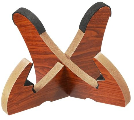 DECOMELODY Skateboard Ständer Skateboard Aufbewahrungsregal Holz Bodenständer Platzsparend Stabil für Zuhause und Geschäft 1 Satz Light Brown