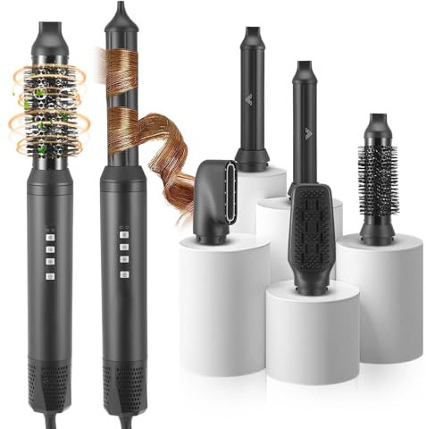 Neulriscn 5 in 1 Hair Styler, Air Stylers for Women, Magic Hot Air Styler Dryer Brush for Hair Styling, [110,000 RPM] High-Speed Ionic Hairdryer for Volumizing, Curling, Straightening, 3 Speeds & Temp