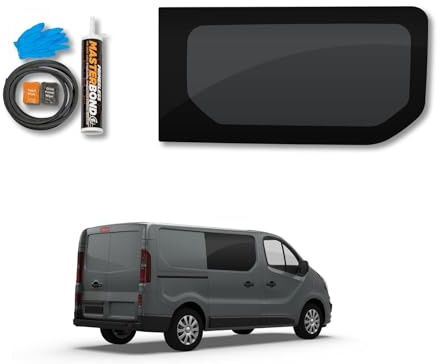 Van Fixed Driver Side Window + Fixing Kit Designed for Fiat Talento (2016-2020) - Camper Conversion Safety Tempered Privacy Glass Window
