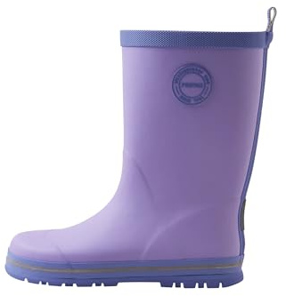 Reima - Taika Gummistiefel für Kinder - Wasserdichte Regenstiefel Kinder mit Baumwollfutter, flexibler Griffsohle, reflektierenden Details und Happy Fit-Einlegesohlen - Blooming Lilac, 24