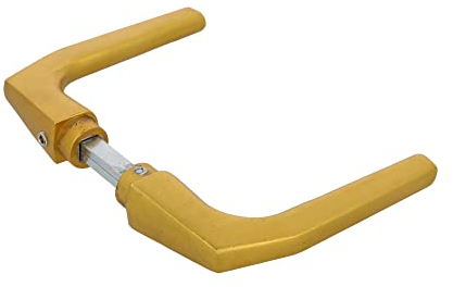Amig - Juego de Manillas sin Placa para Puertas - Mod. 2114-104 x 56 mm - - Diseño Elegante y Sencillo - Manija de Agarre Ergonómico - Aluminio Dorado