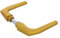 Amig - Juego de Manillas sin Placa para Puertas - Mod. 2114-104 x 56 mm - - Diseño Elegante y Sencillo - Manija de Agarre Ergonómico - Aluminio Dorado
