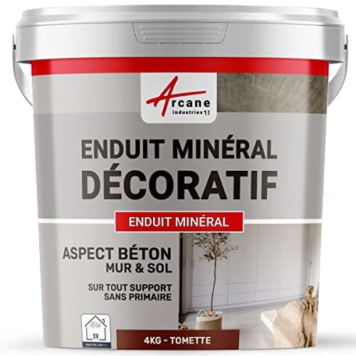 INTONACO MINERALE DECORATIVO COLORATO EFFETTO CALCESTRUZZO - intonaco per decorazione murale e pavimento - Mattonella - ARCANE INDUSTRIES