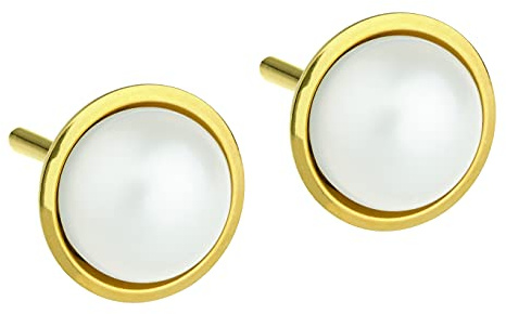 Ernstes design Ohrstecker Edelstahl Süßwasserperle Süßwasserperle E480