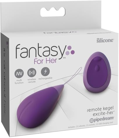 Pipedream Fantasy For Her Remote Kegel Excite-Her, Purple, One Size