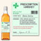 Personalised Bottle Sticker Prescription Medicine Pharmacy Novelty Alcohol Whiskey Whisky Spirit Custom Label - L130