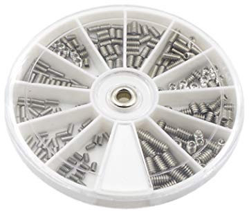 HVAZI #2-56#4-40#6-32 UNC Edelstahl Innensechskantantrieb Cup Point Set Schrauben Sortiment Kit