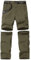 FLYGAGA Kinder Outdoorhose Wanderhose Zip Off Hose abnehmbare hosebeine Shorts Trekkinghose Unisex Jugend Mädchen Sommer mit Gürtel Schnelltrocknend Atmungsaktiv,Grün,XL