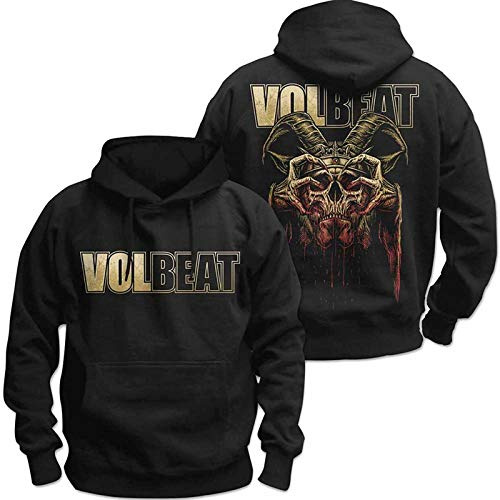 Band Monkey Volbeat Unisex Pullover Hoodie Bleeding Crown Skull (Back Print)