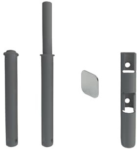 Sistema di apertura a scatto anta, sportello CON CALAMITA - PREMI E APRI push cricchetto. Include Base Esterna E Piastrina Magnetica (75mm - 40mm, Grigio Antracite)