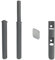 Sistema di apertura a scatto anta, sportello CON CALAMITA - PREMI E APRI push cricchetto. Include Base Esterna E Piastrina Magnetica (75mm - 40mm, Grigio Antracite)
