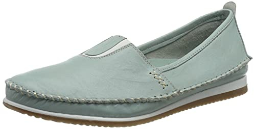 Andrea Conti 1887801 Damen Slipper Mokassins, Größe:39 EU, Farbe:Grün