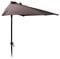 Spetebo Halbrunder Wand Sonnenschirm - 250cm / anthrazit - Wandschirm halbrund Balkon Schirm