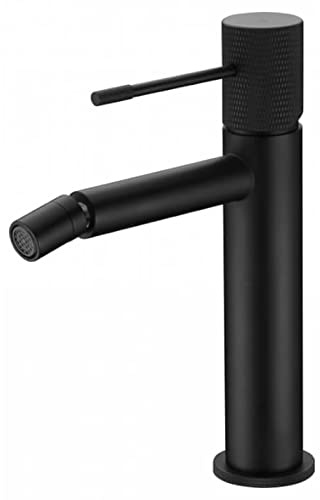 MIICE Rubinetto monocomando per bidet in ottone Rubinetti WC Rubinetti per bagno per acqua fredda/calda Colore Nero Opaco BDD038-2NG