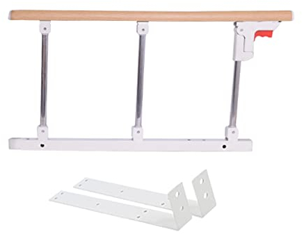 SHUDONGDEN Klappbares Bettgeländer Aus Edelstahl,Bettgitter Klappbar Für Ältere,Metall Nestchen Rutschfester,Erwachsene Die Krankenhaus-Krankenbett-Haltegriff-Stoßstange,70cm*40cm/27.55in*15.74in