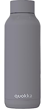 Quokka Solid - Rubber Moon 510 ML | Bottiglie d'acqua in acciaio inox senza BPA | Bottiglia termica a doppia parete - Mantiene il freddo e il calore per bambini e adulti