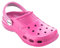 3Kamido Croco Kids Beaux Sabots Enfants Chaussures de Jardin Tongs bac à Sable Camping garçons et Filles (Rose, 36)