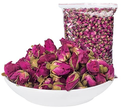 Cozylkx Dried Flower Rose Buds Natural Flower Organic Herbal Tea Edible Buds Tea(Rose-100g)