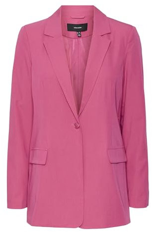 VERO MODA Vmzelda LS Loose Blazer Noos, Rosa Yarrow, 42 Donna