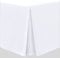 Linen Home White Box Pleated Base Valance Sheet King Size Bedding Valance Sheets, Microfibre Soft Brushed Easy Care Non Iron (King, White)