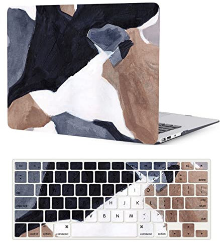 Funda Compatible con MacBook Pro 15 Pulgadas 2015 2014 2013 2012 Versión Modelo A1398 con Pantalla Retina, Carcasa Rígido de Plástico Cubierta Protectora & Cubierta de Teclado, marrón Negro