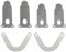 VILLFUL 6-teiliges Gusseisen-ventilplatten-set U-förmige Zungenförmige Luftkompressor-ventilplatten-ersatzteile
