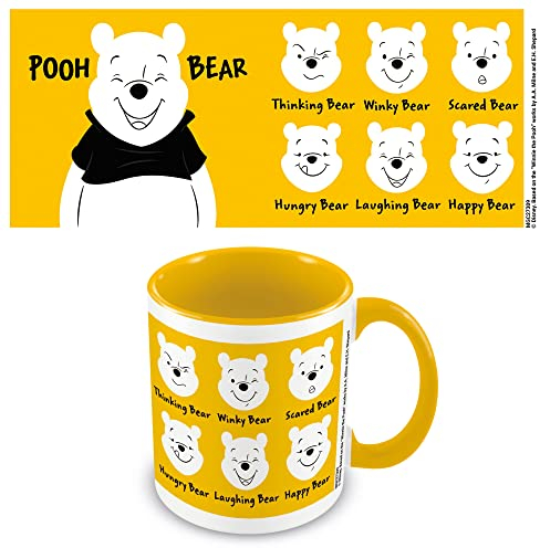 empireposter Disney Winnie The Pooh - Yellow - Tasse Becher - Ø8,5 H9,5cm