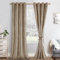 JIUZHEN Verdunklungsvorhang aus Samt, 2er Set Taupe Samt Vorhang weiche blickdichte Gardinen Grün Samtvorhang mit Ösen Vorhänge Samt für Deko Schlafzimmer Wohnzimmer, 140x260cm (B x H),Taupe