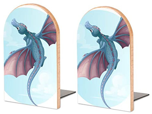 2Er-Pack Buchstütze Drache Dekorative Buchstützen Bücherregal Bücherhalter Für Regale