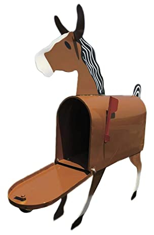 Einzigartige Huhn Kuh Pferd Briefkasten Metall Wandmontage Außen Wetterfest Garten Tier Briefkästen Box Dekoration Handwerk Z5O5