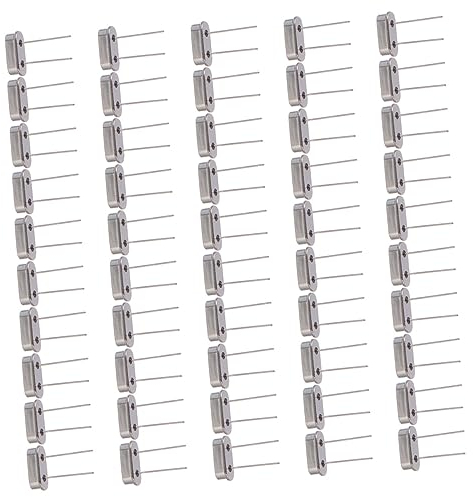 UKCOCO 100St Passiver Quarzoszillator Quarz kristall oszillator Quarz Filter elektronische geräte eculizer Fernbedienung Silve Keramik Resonator Transistor Zubehör Kristalloszillator