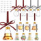 12 Kunststoff Weihnachtstransparenter Personalisierte weihnachtskugeln zum befüllen christbaumkugel, Weihnachtdeko Anhänger zum Abfüllen von Wein-Getränke-Ornamenten (Transparent)