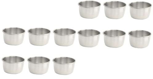 Ciieeo 12 Stk Saucenbecher Aus Metall Malerei Farbhalter Jus Soßenschüssel Gewürzschüssel Dipschüssel Aus Stahl Servierbecher Aus Metall Portionsbecher Aus Edelstahl Lebensmittel Klein