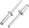 Linkup Mini-Pop-Blindnieten, 2 mm x 4 mm, kleine Popnieten, Aluminium-Körper, Stahldornnieten (silber), gewölbter Kopf, Aluminium, kurze Nieten, 400 Stück