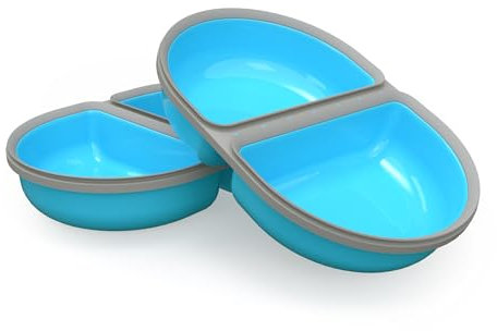 SureFeed Sure Petcare Split Gamelle pour animaux de compagnie avec joint intégré, compatible avec distributeur de nourriture à micropuces Sure Petcare avec couvercle scellé, fonctionne pour l'eau